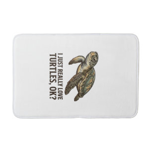 Vintage Turtle Lover Funny Sea Turtle Shirt_1 Bath Mat