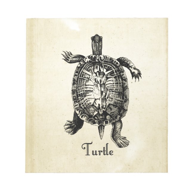 VINTAGE TURTLE NOTEPAD (Front)