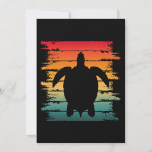VINTAGE TURTLE SEA CREATURE REPTILE INVITATION