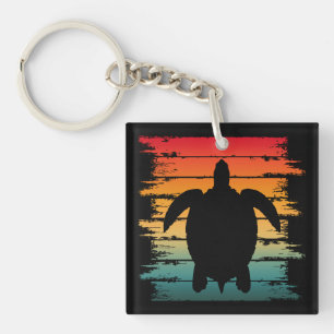 VINTAGE TURTLE SEA CREATURE REPTILE KEY RING