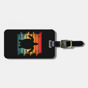 VINTAGE TURTLE SEA CREATURE REPTILE LUGGAGE TAG