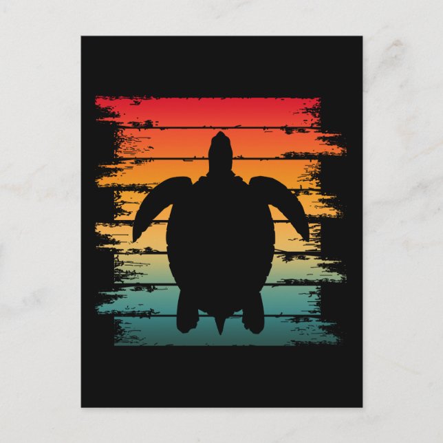 VINTAGE TURTLE SEA CREATURE REPTILE POSTCARD (Front)