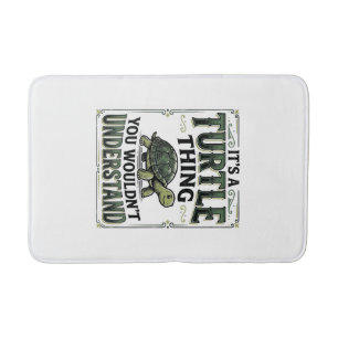 Vintage Turtle Thing Funny Turtle Lover Shirt_1 Bath Mat
