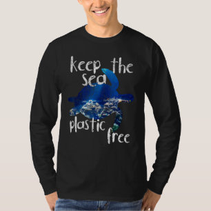 Vintage Turtle Turtoise Water Keep The Sea Plastic T-Shirt