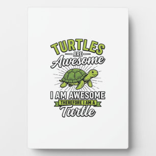 Vintage Turtles Are Awesome Funny Turtle Shirt_1 Plaque