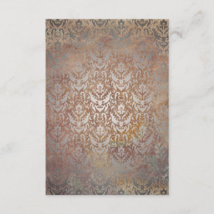 Vintage Tuscan Damask Elegant RSVP Cards