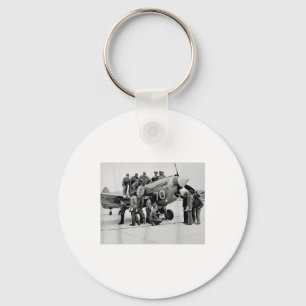 Vintage Tuskegee Pilots Usa Black History World Wa Key Ring