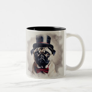 Vintage Tux Pug Mug