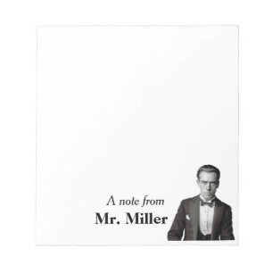Vintage Tuxedo Gent Personalised   Notepad
