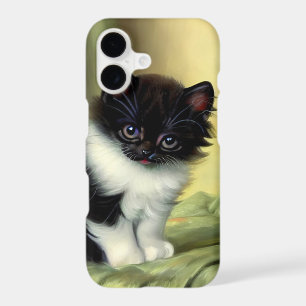 Vintage Tuxedo Kitten Illustration
