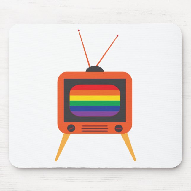 Vintage TV Mouse Mat (Front)