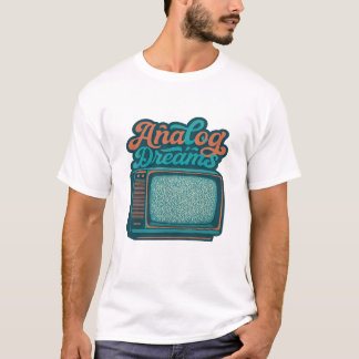 📺Vintage TV Retro Art – "Analogue Dreams" T-Shirt