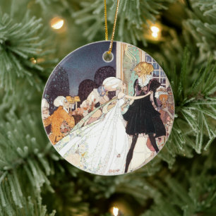 Vintage Twelve Dancing Princesses by Kay Nielsen Ceramic Tree Decoration