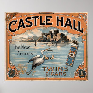 Vintage Twin Cigars Advertisement Poster