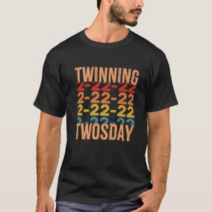 Vintage Twinning Twosday Tuesday February 22Nd 202 T-Shirt