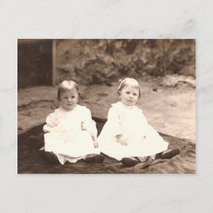 Vintage Twins Postcard