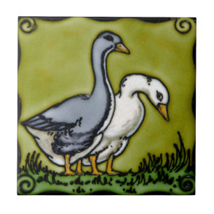 Vintage Two Ducks Tile