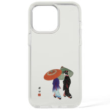 Vintage Two Japanese Women in the rain Ohara Koson