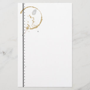 Vintage Typeart Coffee Stain Grungy Stationery