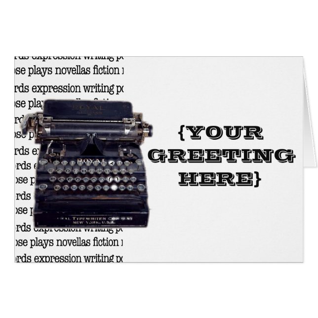 Vintage Typewriter (Front Horizontal)