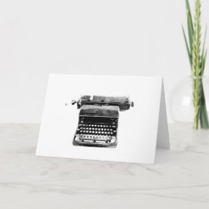 Vintage Typewriter Card