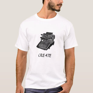 Vintage Typewriter CREATE T-Shirt