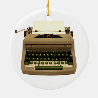 Vintage Typewriter Holiday Ornament