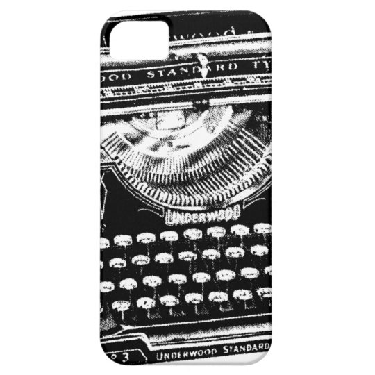 Vintage Typewriter Illustration Case For The iPhone 5