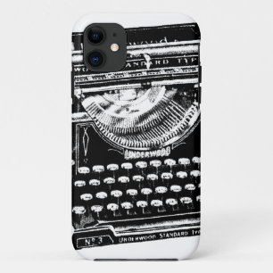Vintage Typewriter Illustration iPhone 11 Case