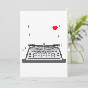 Vintage Typewriter Invitations