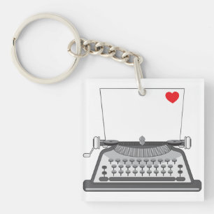 Vintage Typewriter Keychain