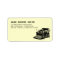 Vintage Typewriter Label Address