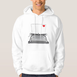 Vintage Typewriter Love Letter Hoodie