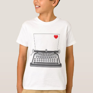 Vintage Typewriter Love Letter T-Shirt