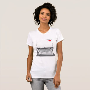 Vintage Typewriter Love Letter T-Shirt