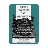 Vintage Typewriter Magnet