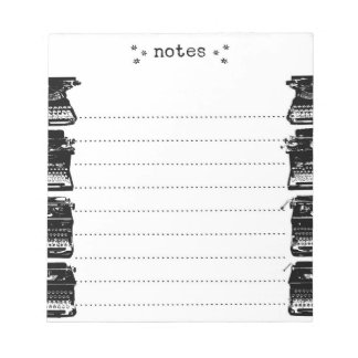 Vintage Typewriter Note Pad