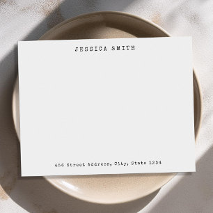 Vintage Typewriter Personalized Name Card