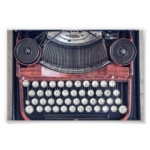 Vintage Typewriter Photo Print