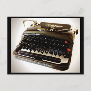 Vintage Typewriter Postcard - Remington Rand