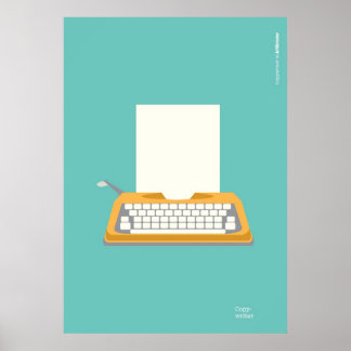 Vintage Typewriter Poster