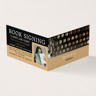 Vintage Typewriter, Publisher, Writer Book Signing Business Card