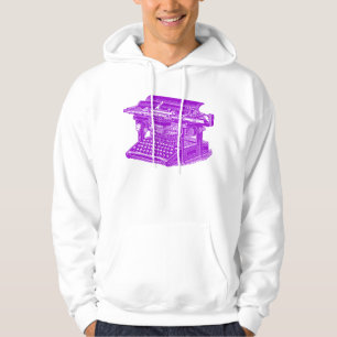 Vintage Typewriter - Purple Hoodie