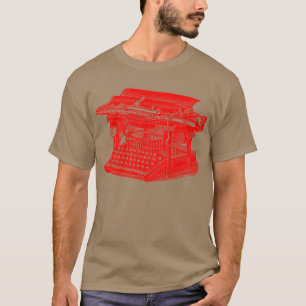Vintage Typewriter - Red T-Shirt
