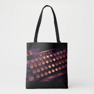 VINTAGE TYPEWRITER TOTE BAG