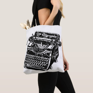 VINTAGE TYPEWRITER TOTE BAG PURSE