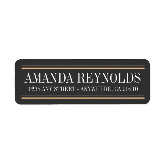 Vintage Typography Art Deco Wedding Address Labels
