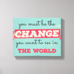 Vintage Typography Canvas Print