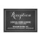 Vintage Typography Chalkboard Reception Card