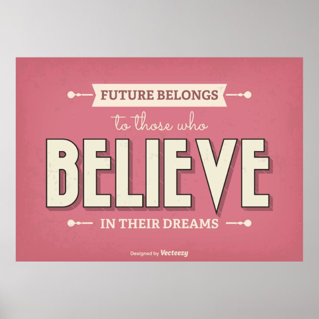 Vintage Typography Poster (Front)